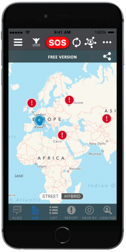 ALGIZ App - Incident Map Report